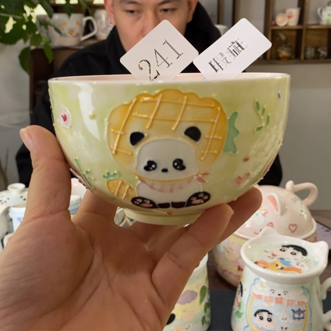 瓷片景德镇釉下彩手绘