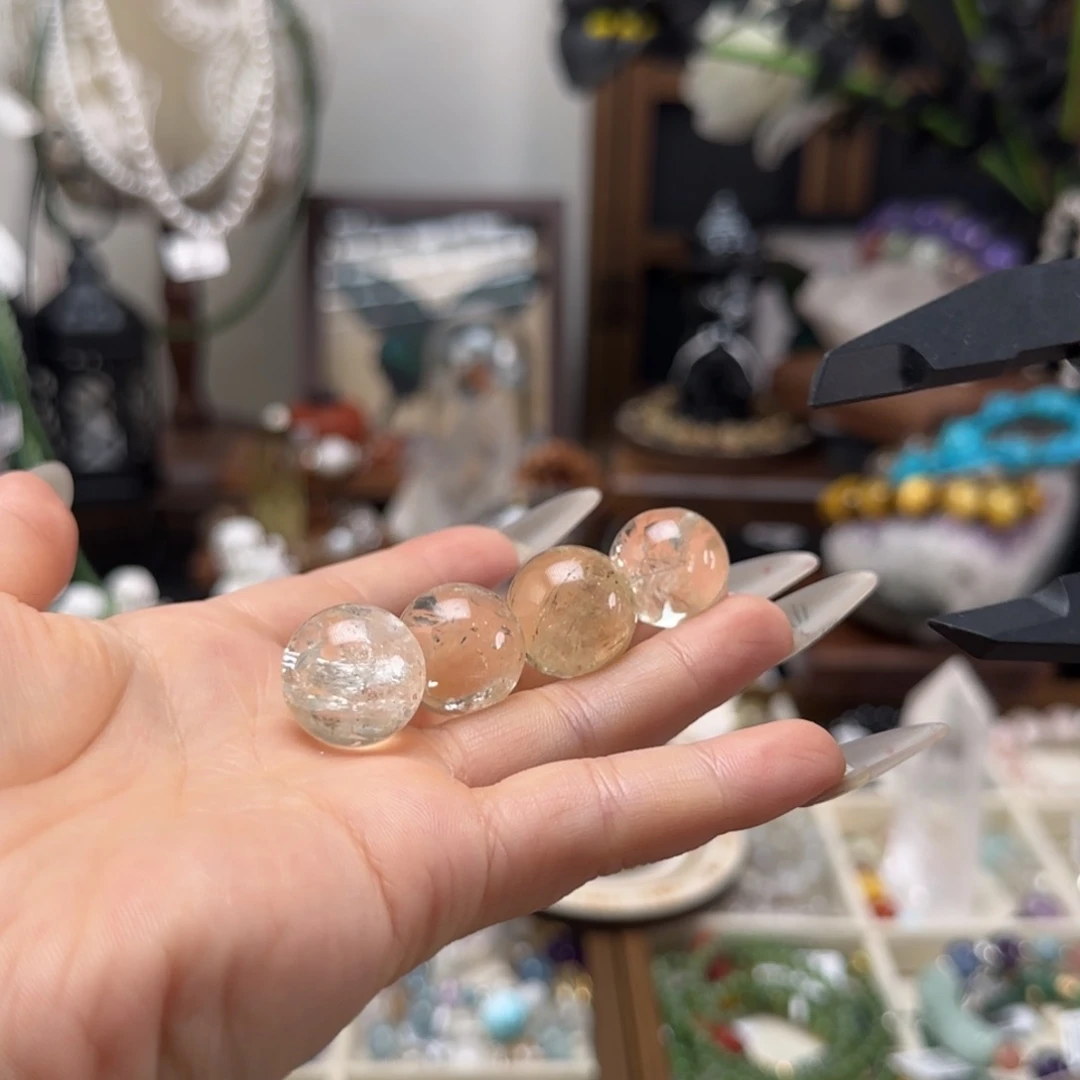 未镶嵌吊坠(不含链)水晶黄阿塞吊坠16+ （多样性发一）