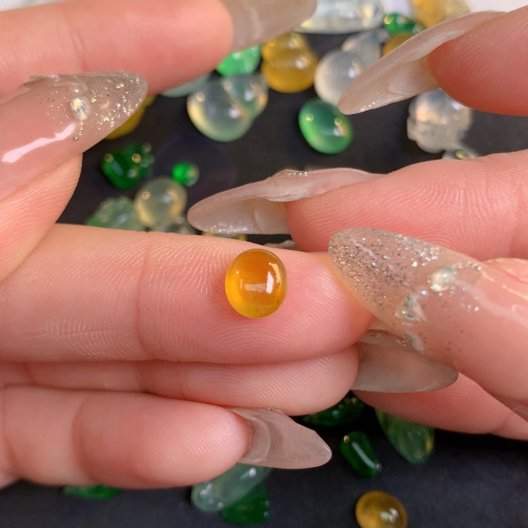 裸石翡翠7.3/6.65/3.6翡翠翡翠