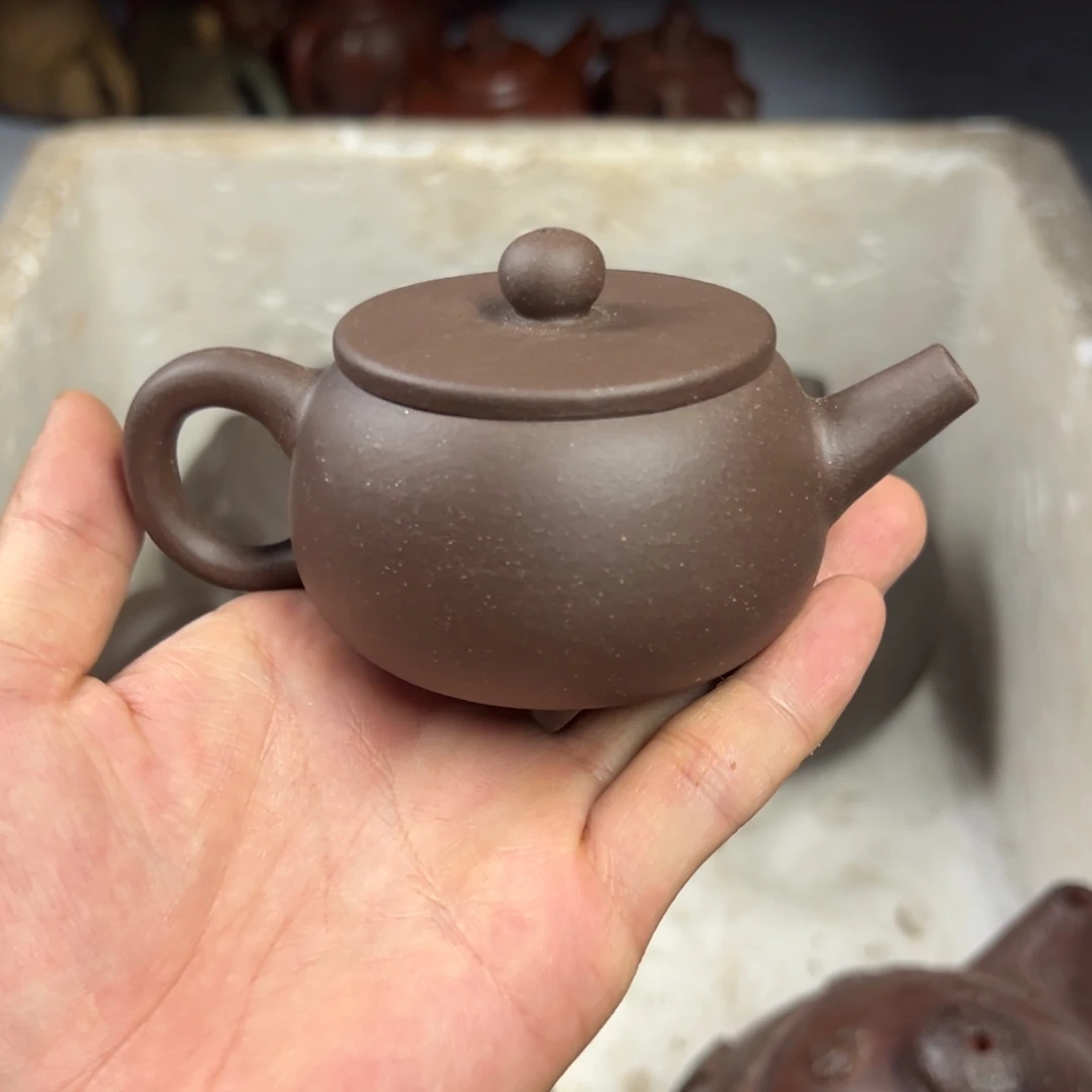 茶壶紫砂宜兴原矿紫砂壶130毫升容量