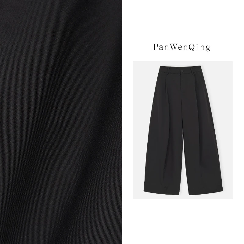 【人生裤】休闲裤加厚中腰立体褶直筒阔腿裤EZ-25103028-QK