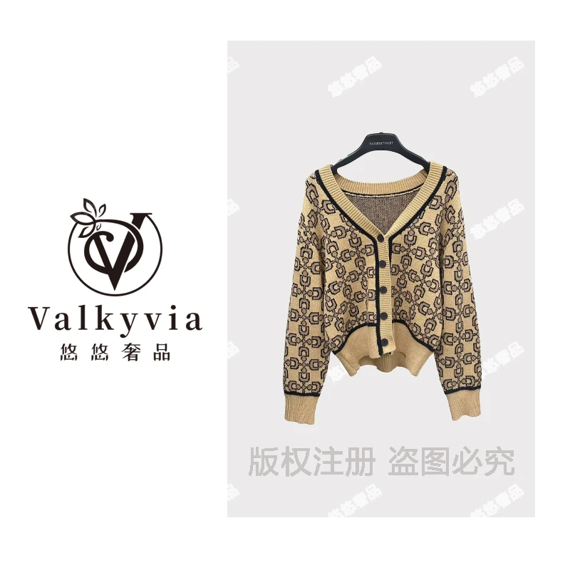 【Valkyvia/悠悠奢品】 高定精品印花休闲毛衬衣L8012