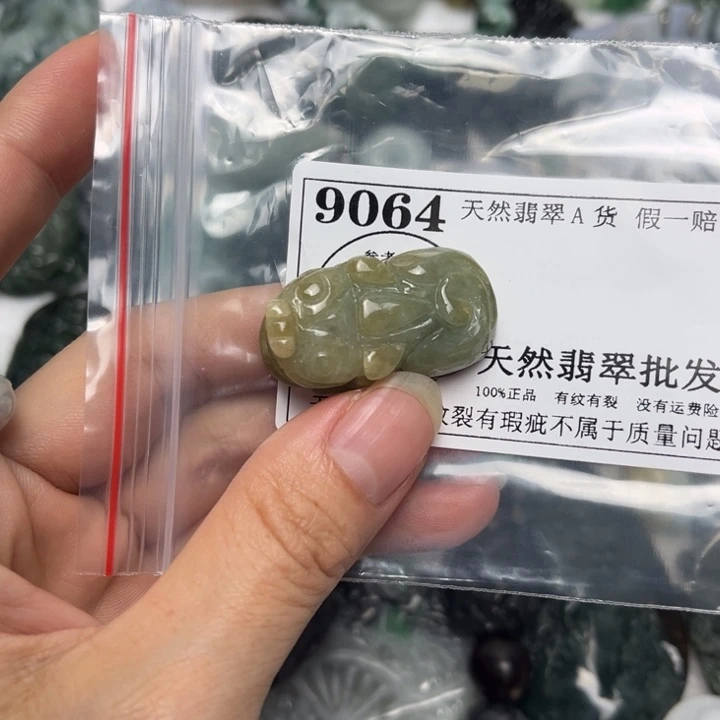 翡翠未镶嵌吊坠(不含链)9064