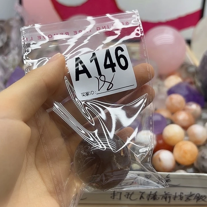 木***蝎紫晶珠宝半成品未镶嵌146