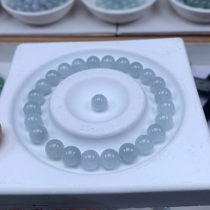 翡翠散珠25颗翡翠卡8.5