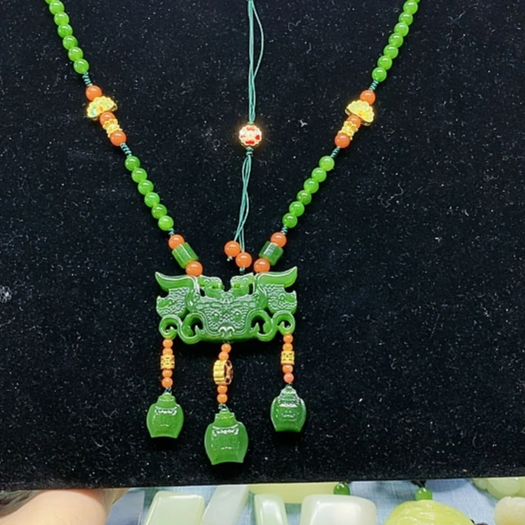 【闪购商品】和田玉（碧玉）挂件未镶嵌笨****牛