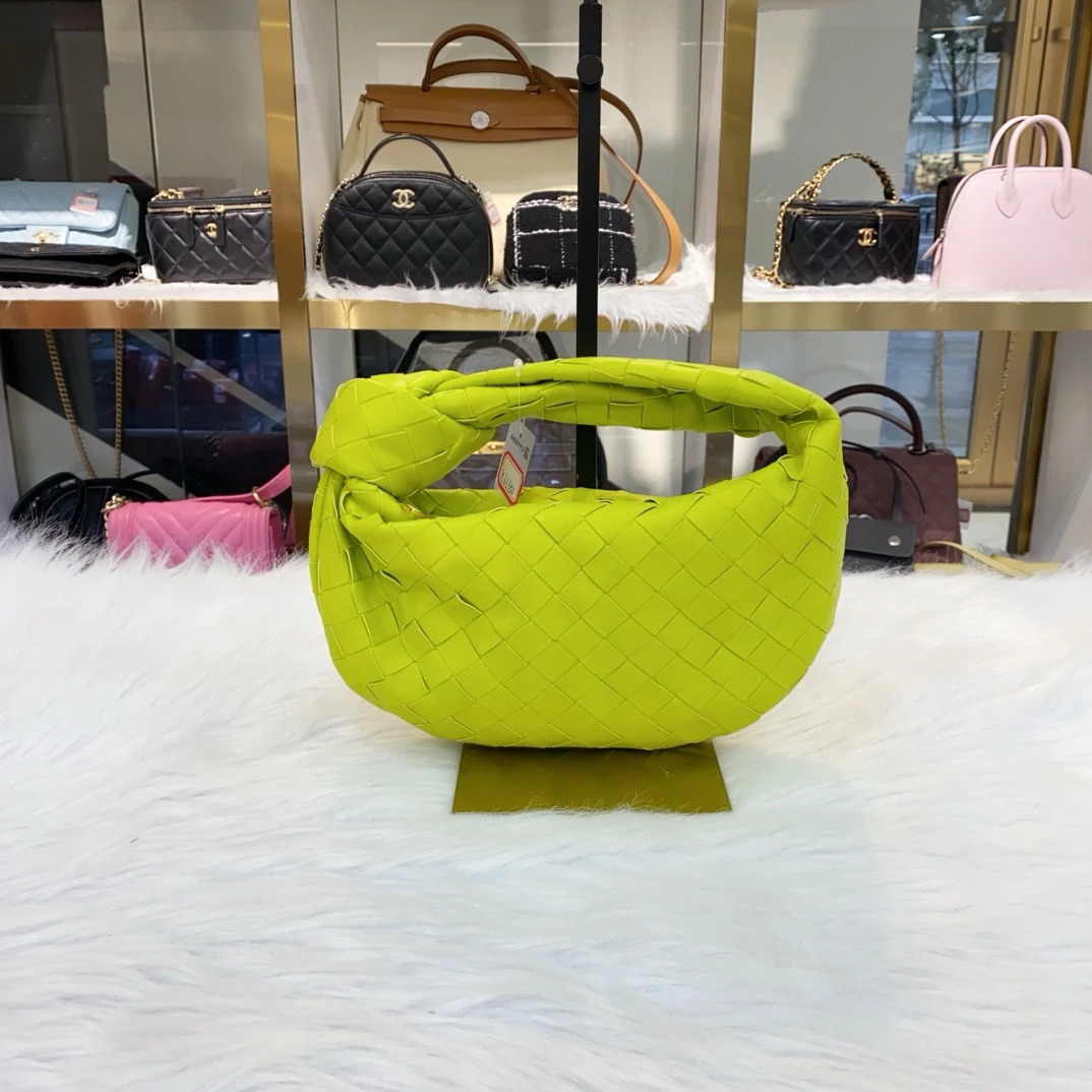 99新 BOTTEGA VENETA/葆蝶家 葆蝶家Jodie牛油果打结包编织手拿包