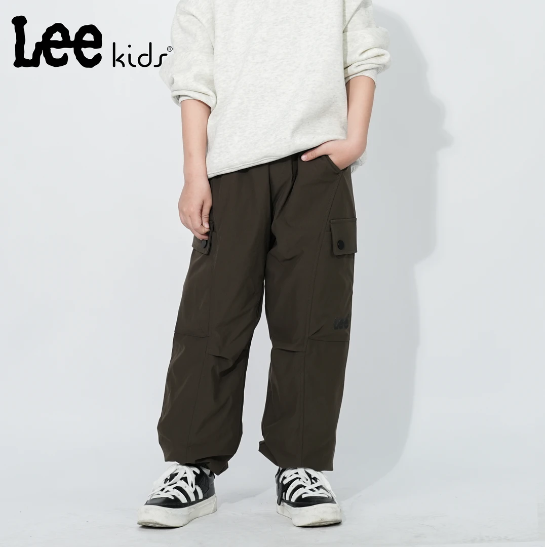 Leekids冬季儿童加厚保暖羽绒裤宽松休闲百搭加绒LK5X5WUB0871