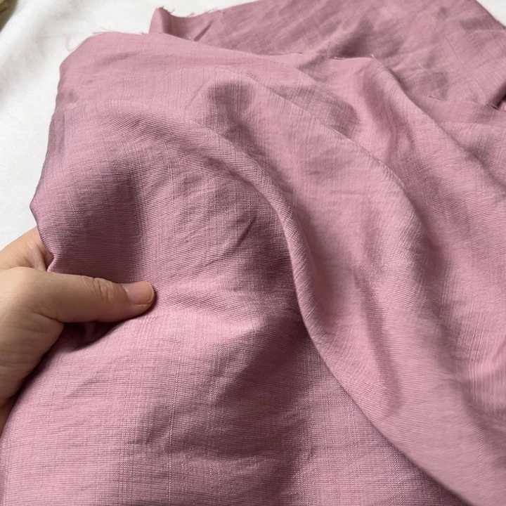 棉混纺皮粉麻棉1米