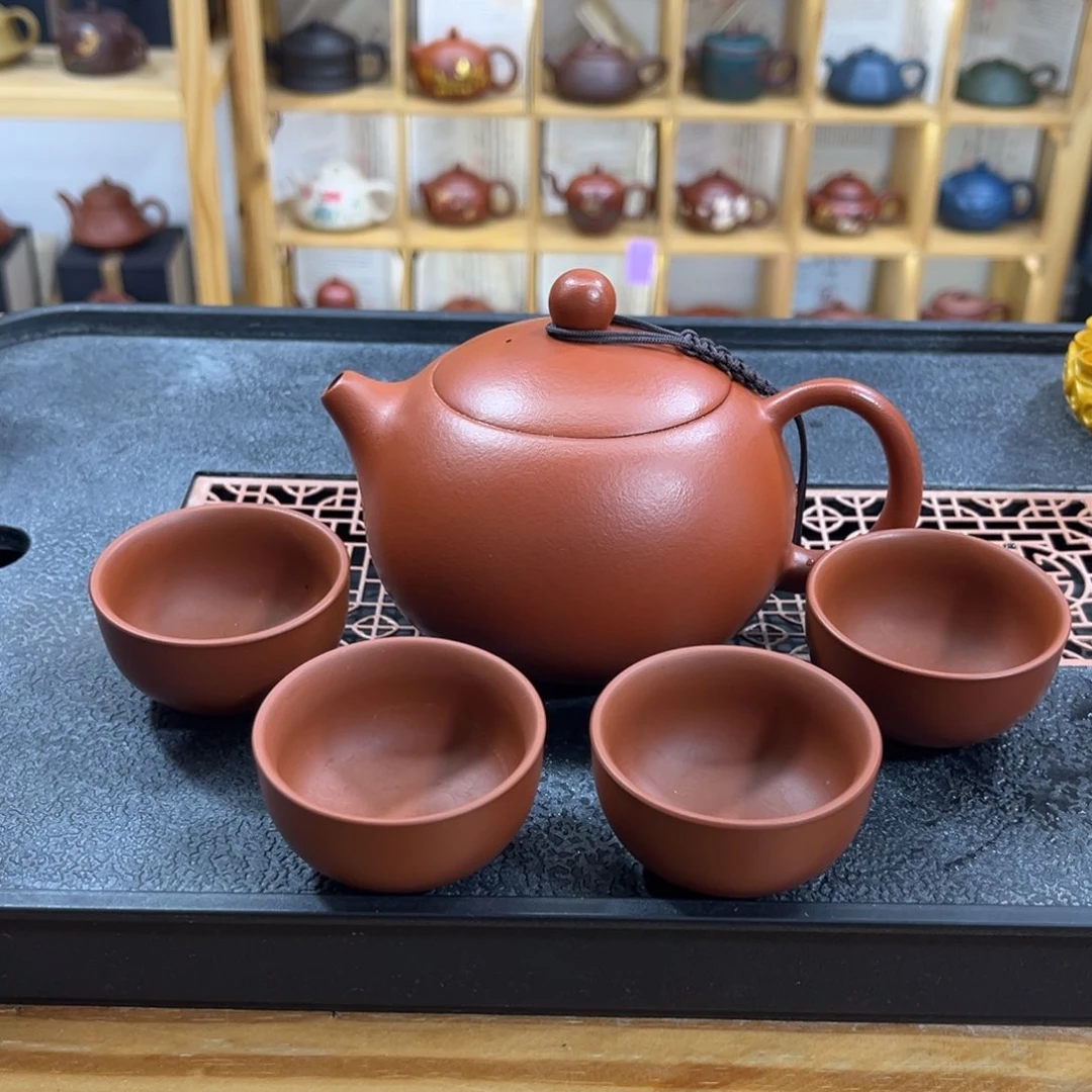 紫砂紫砂胖西施（一壶四杯）