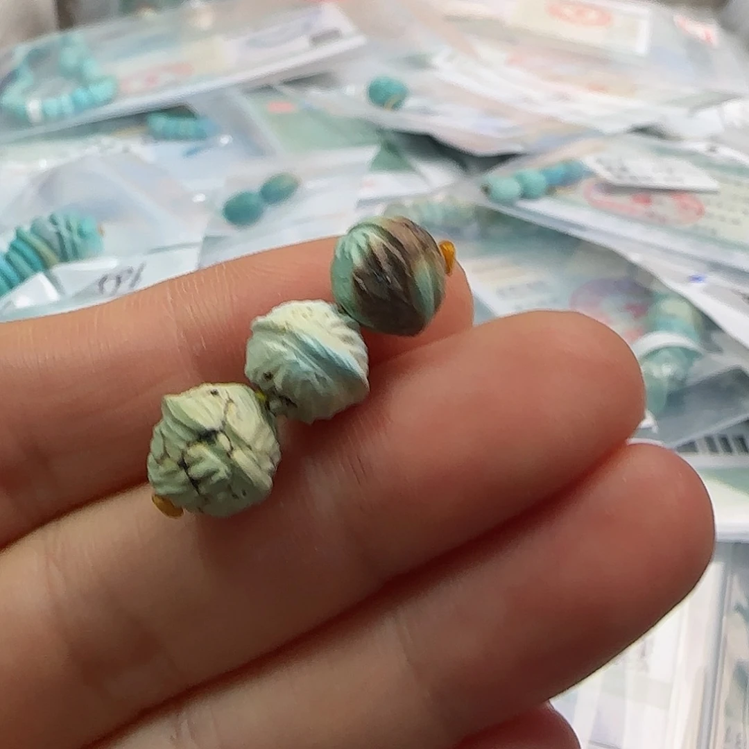 绿松石珠宝半成品未镶嵌