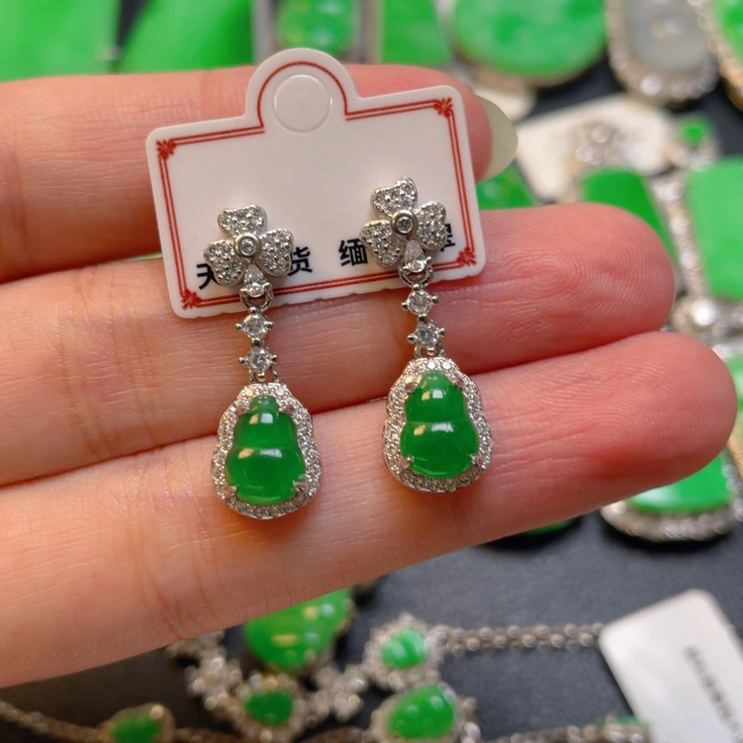 翡翠银S925镶嵌颈饰