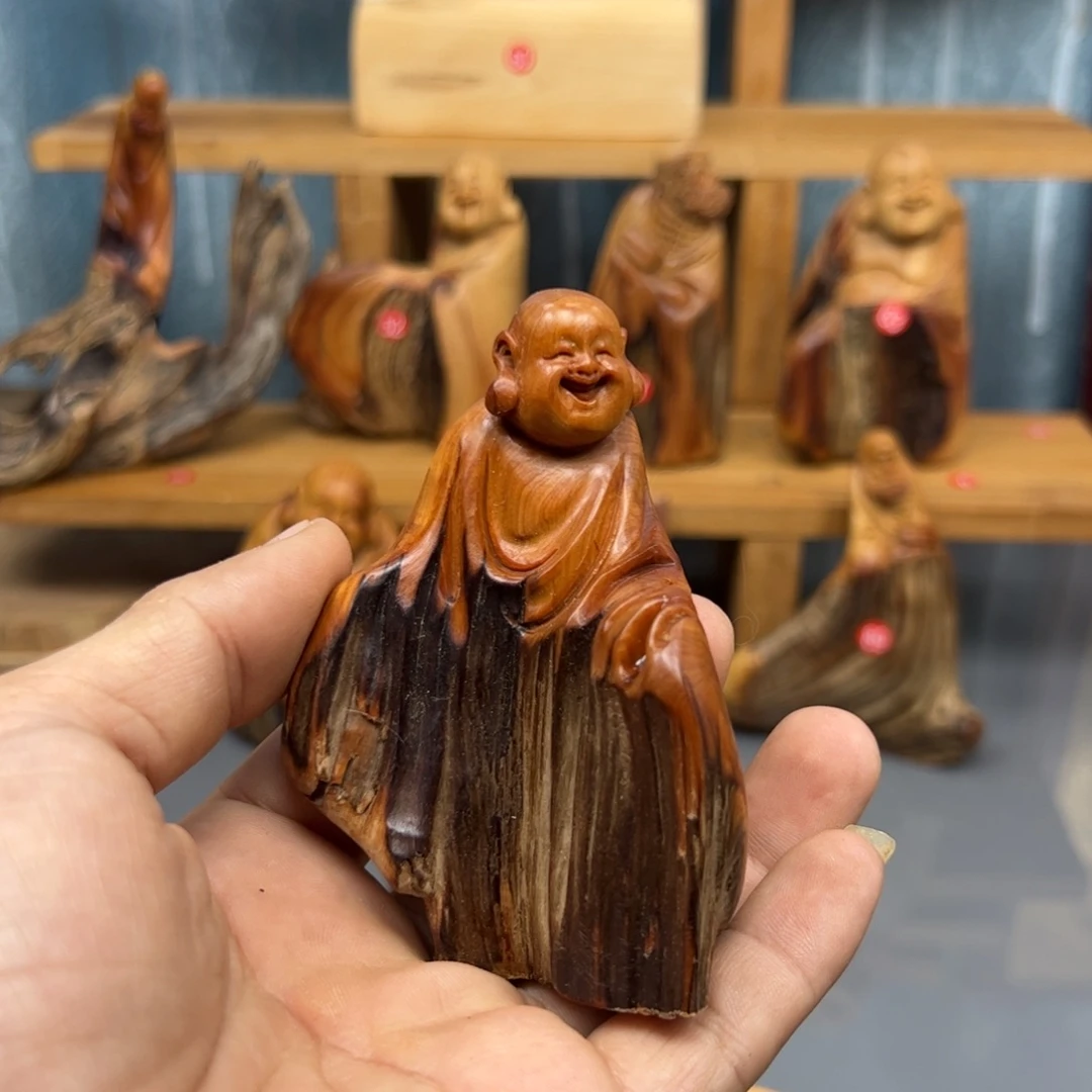 别***话木崖柏木摆件手把件