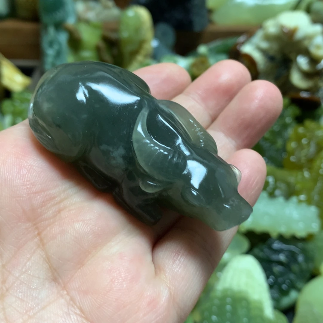 岫玉手把未镶嵌手把