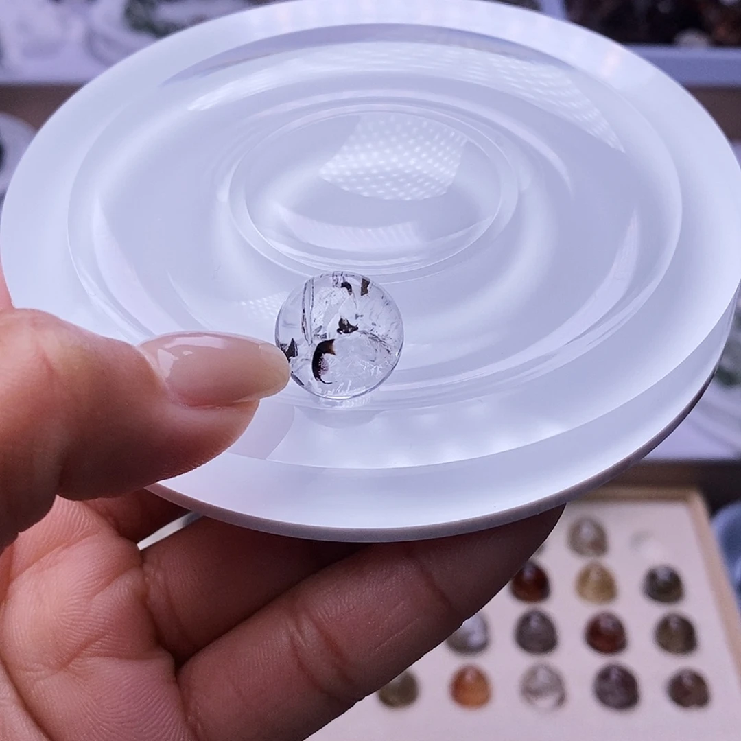 水晶天然水晶定制打孔不退不换未镶嵌