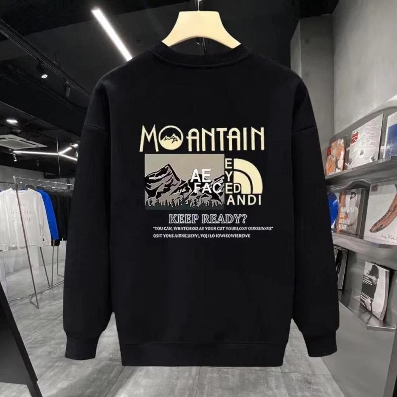 【一折专区】丨奥特莱斯丨美式潮牌圆领印花休闲卫衣宽松长袖T恤