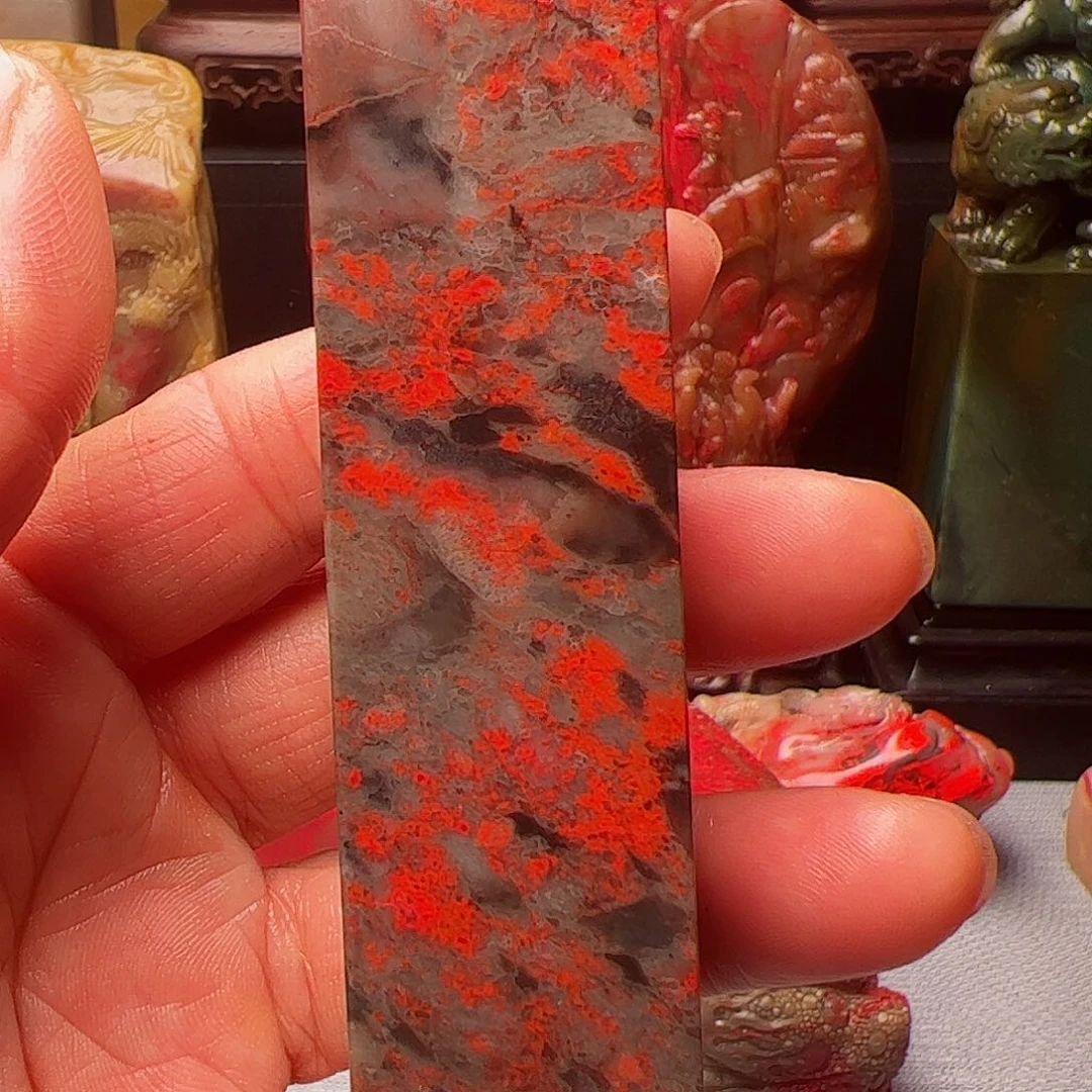 昌化石昌化鸡血石印章