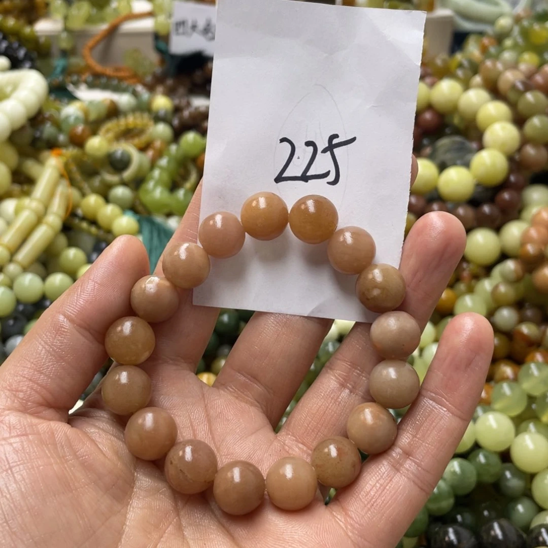 蛇纹石玉手链未镶嵌小****?