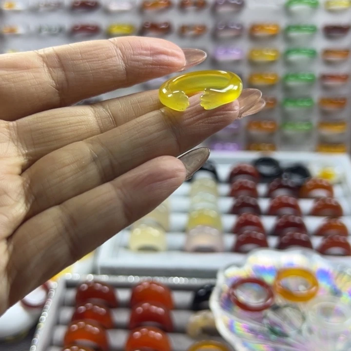 玛瑙/玉髓合金戒指A10不退换18.2港18