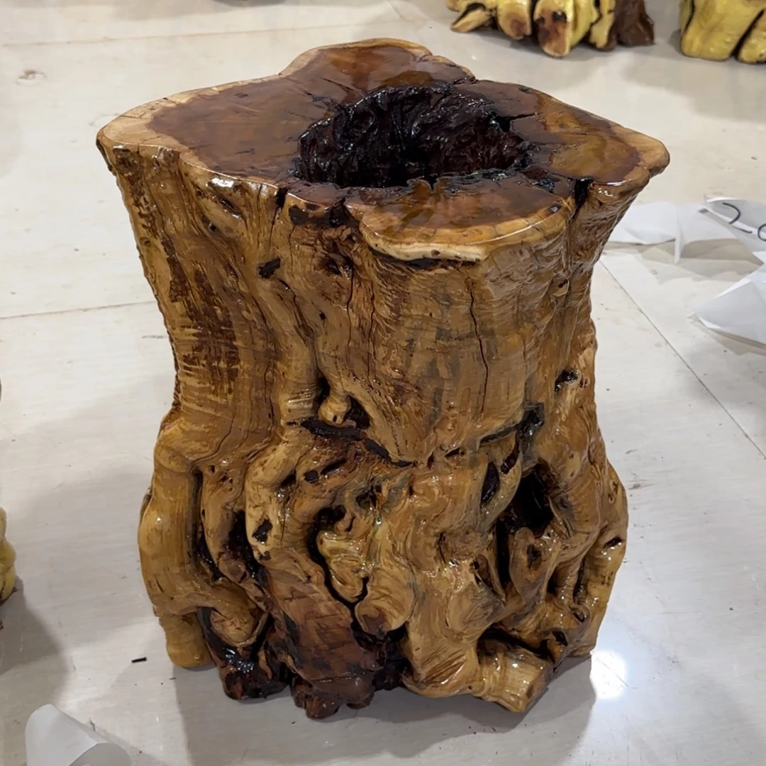 招***品龙纹鸡心枣木手工艺品