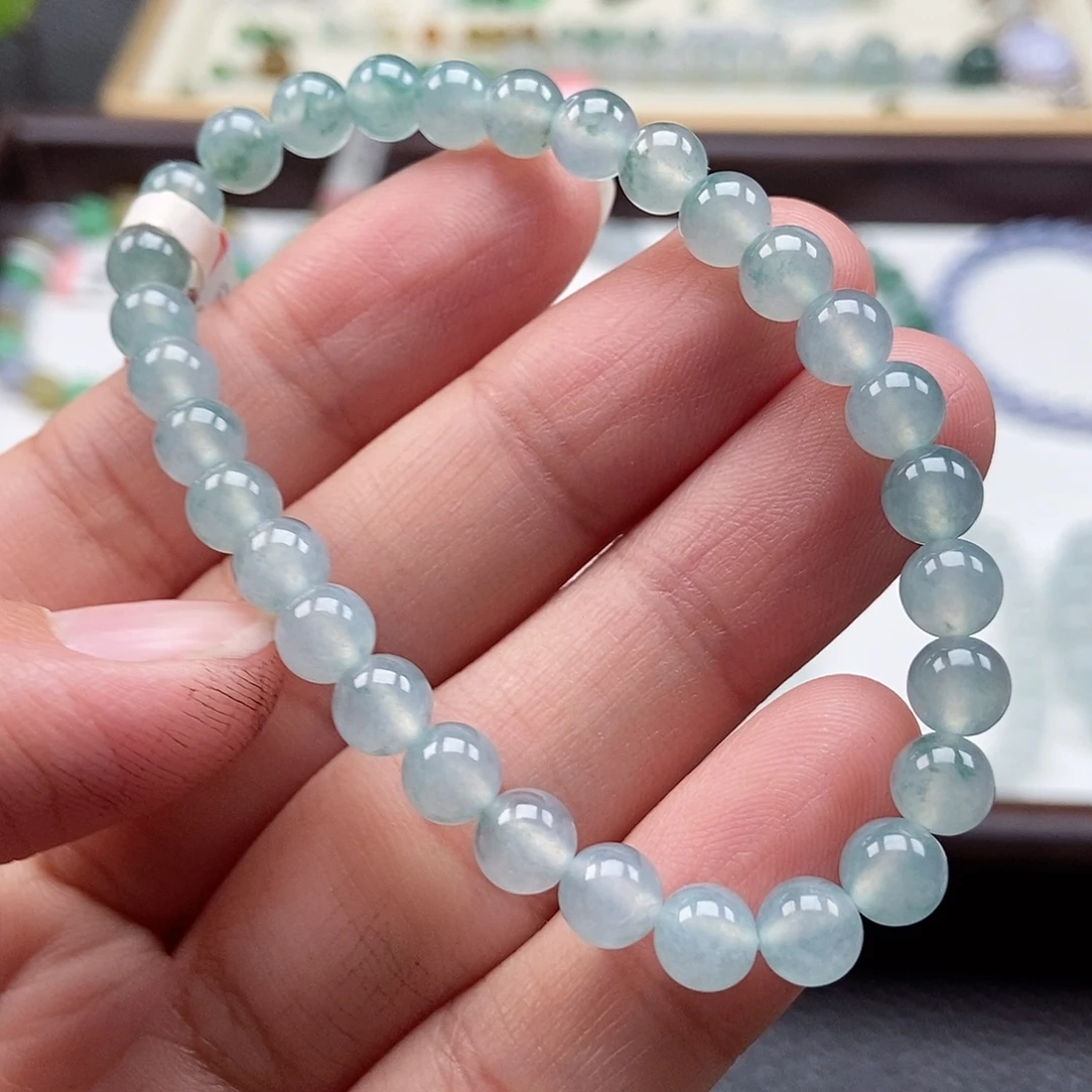 翡翠未镶嵌手链卡6