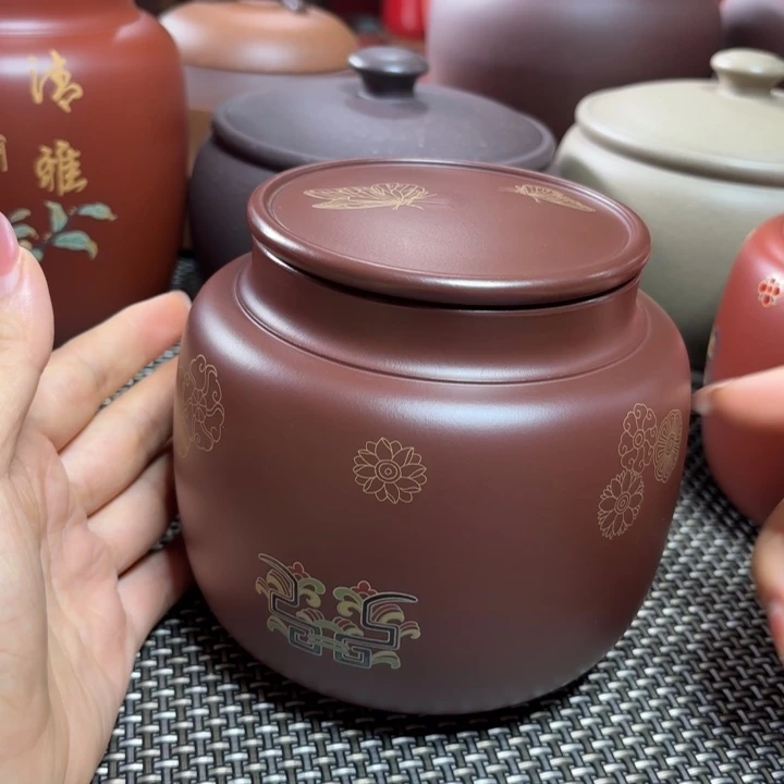 紫砂茶叶罐中高端紫砂茶叶罐
