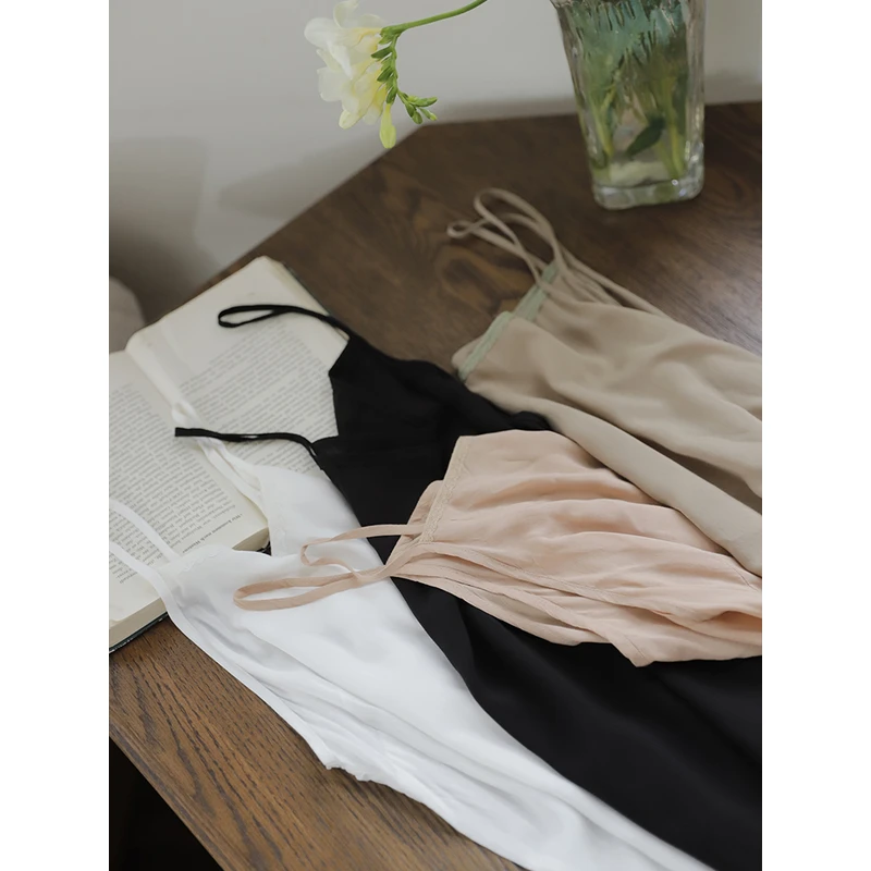 拙外 纯棉内搭打底吊带内搭防透