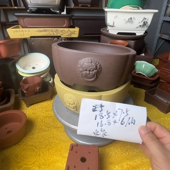 紫砂花瓶紫砂花盆