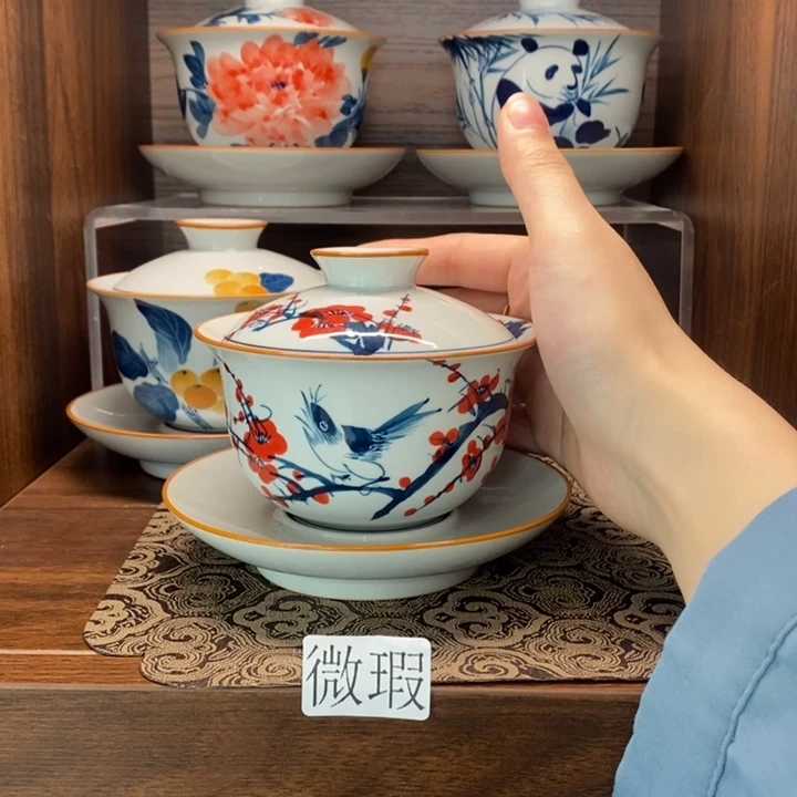 釉下老陶泥手工绘制