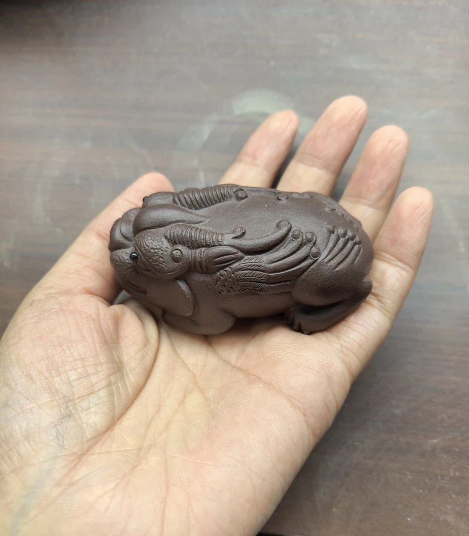 宜兴紫砂茶宠小摆件貔貅