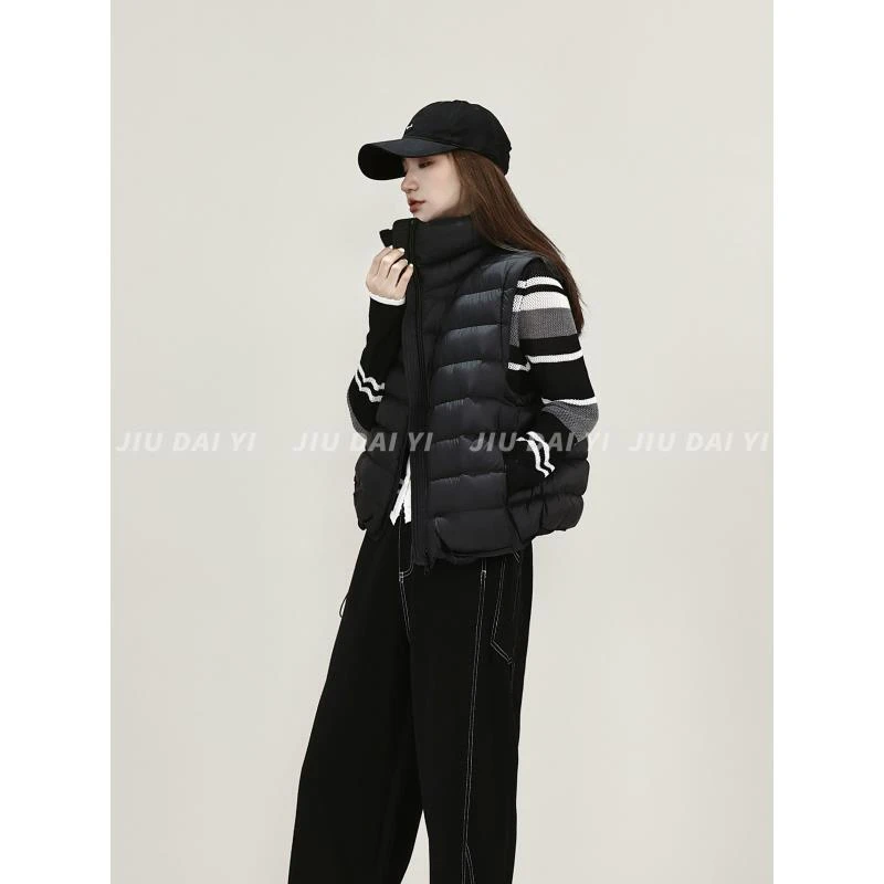 玖黛衣【排骨马甲】秋季穿搭韩版简约百搭羽绒服WTP45155