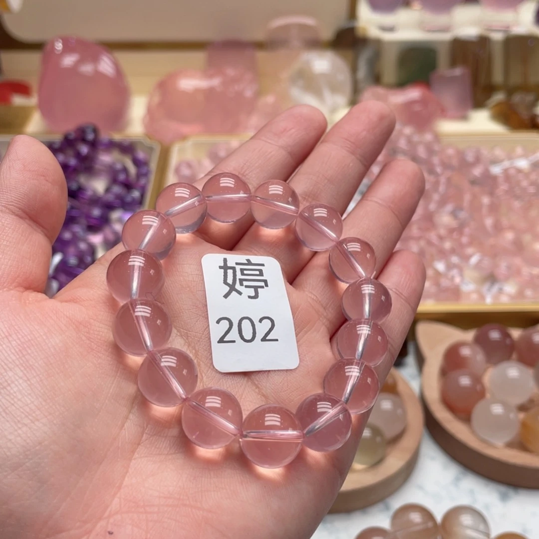 未镶嵌手链芙蓉石玫*丛12➕