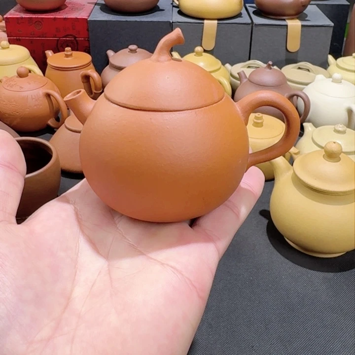 茶壶紫砂小红泥梨型150cc