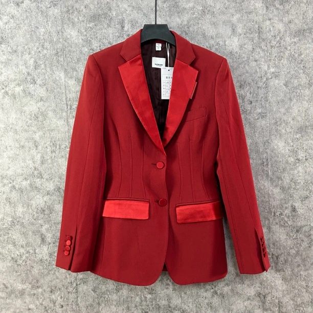 95新 BURBERRY/博柏利 Burberry红色西服外套