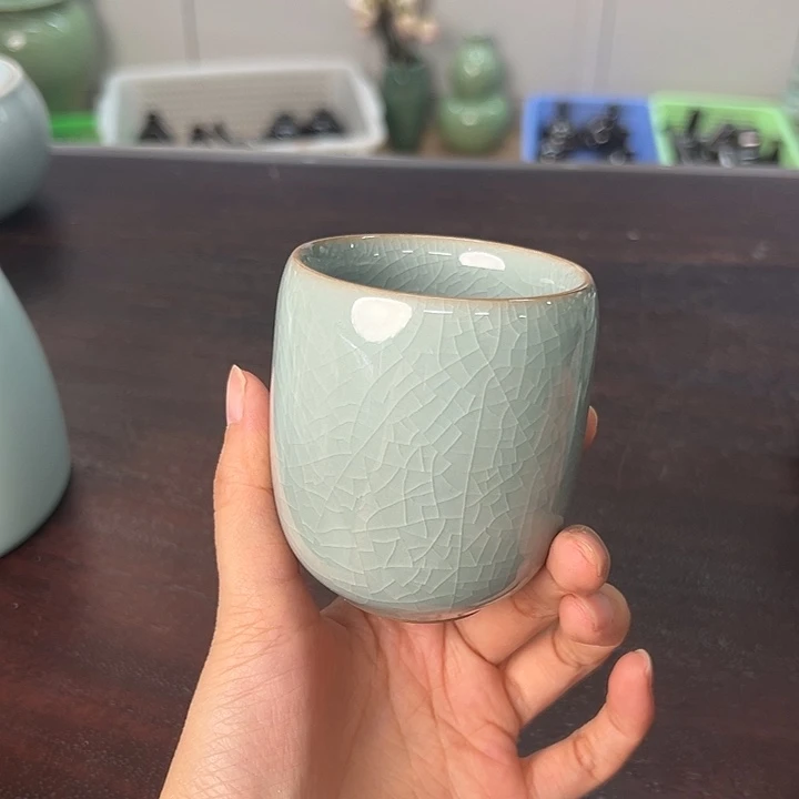 龙泉云间青瓷小米茶器