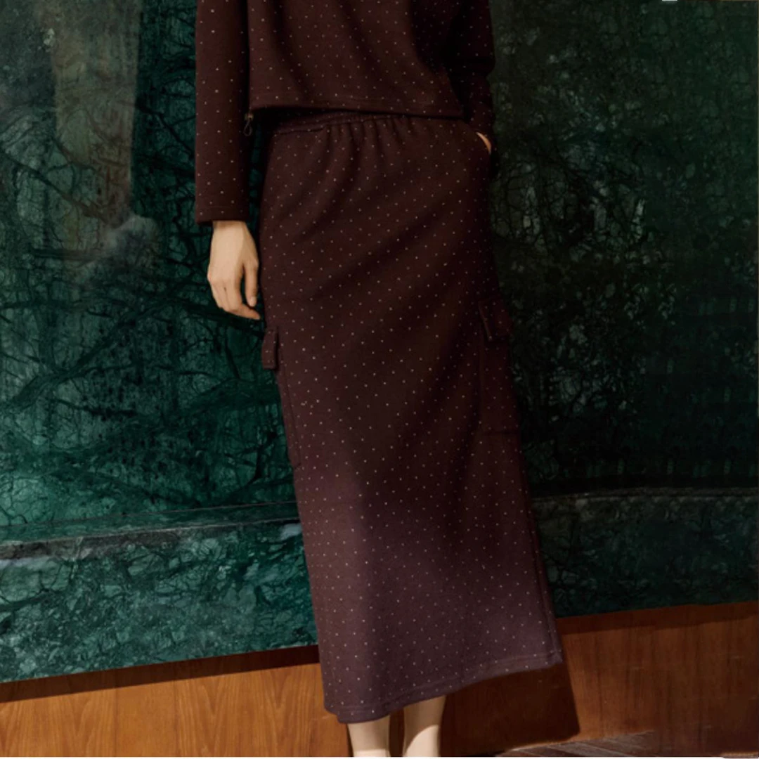 50156【缇系列】闪钻休闲厚实满天星半裙99688Q0028