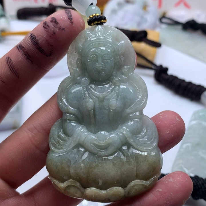 颈饰未镶嵌翡翠保真天然a货翡翠
