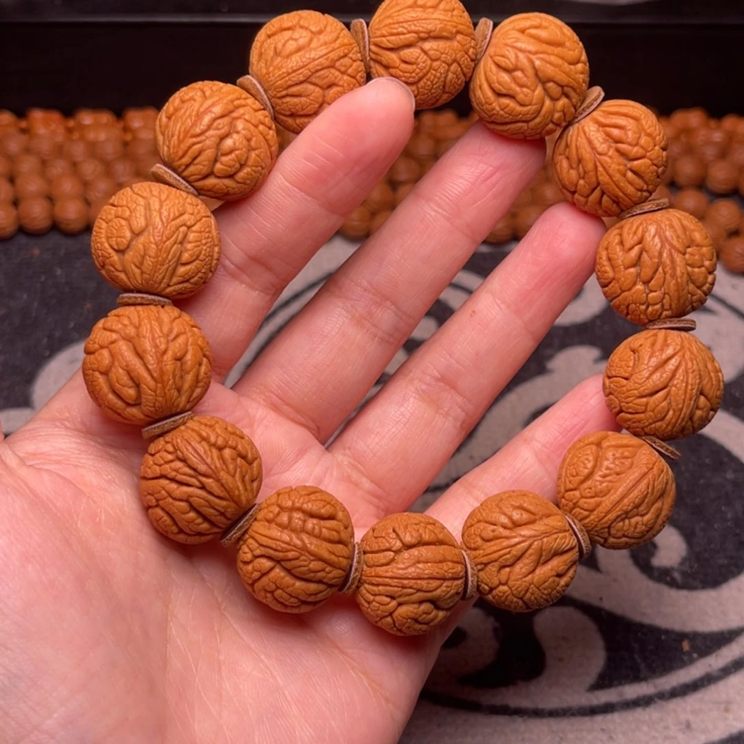 手串桃核龙纹龙珠20