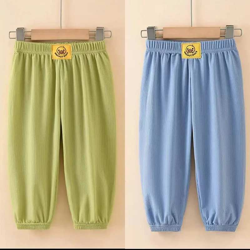 防蚊裤夏季男童薄款小童休闲沙滩裤子儿童夏天长裤宝宝灯笼裤