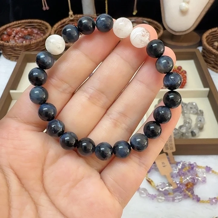 水晶磁石白雪蓝虎