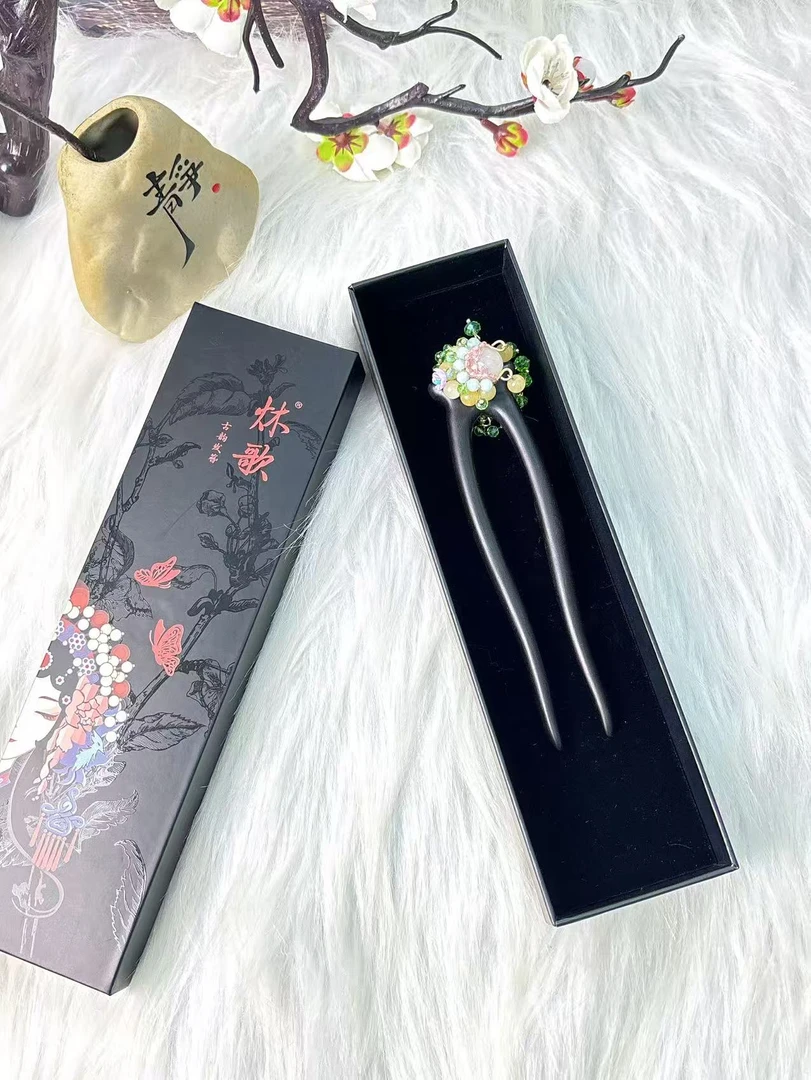 炑歌T2原创双钗刀马旦流苏时尚百搭款15公分发簪