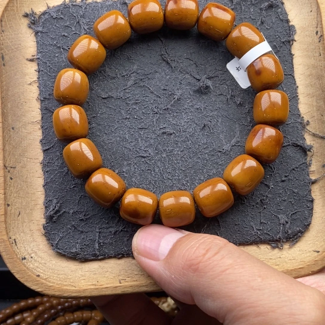 紫金鼠手串12.6mm天花板纯手工