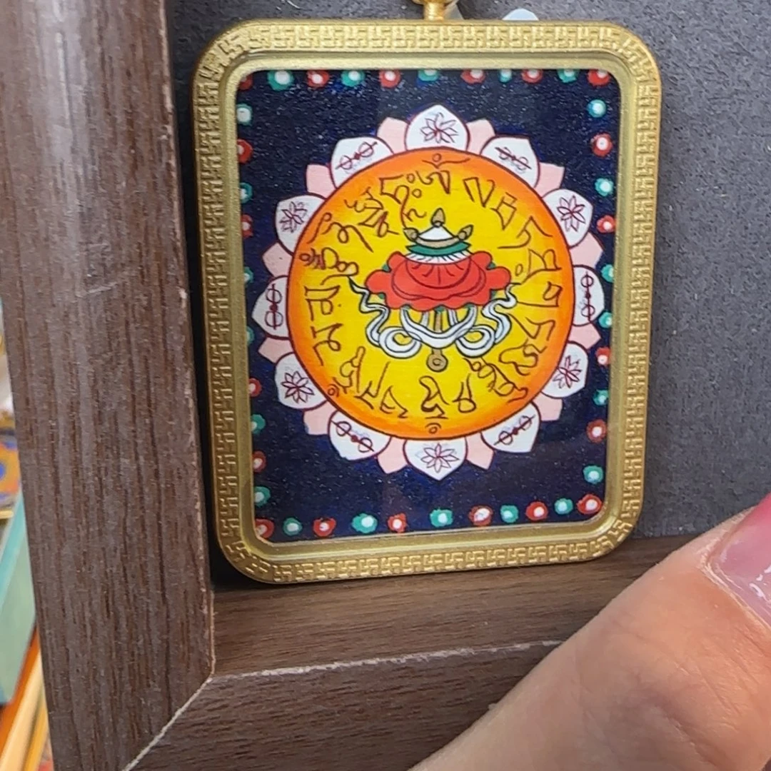 小***佩吊坠古祥手绘唐卡