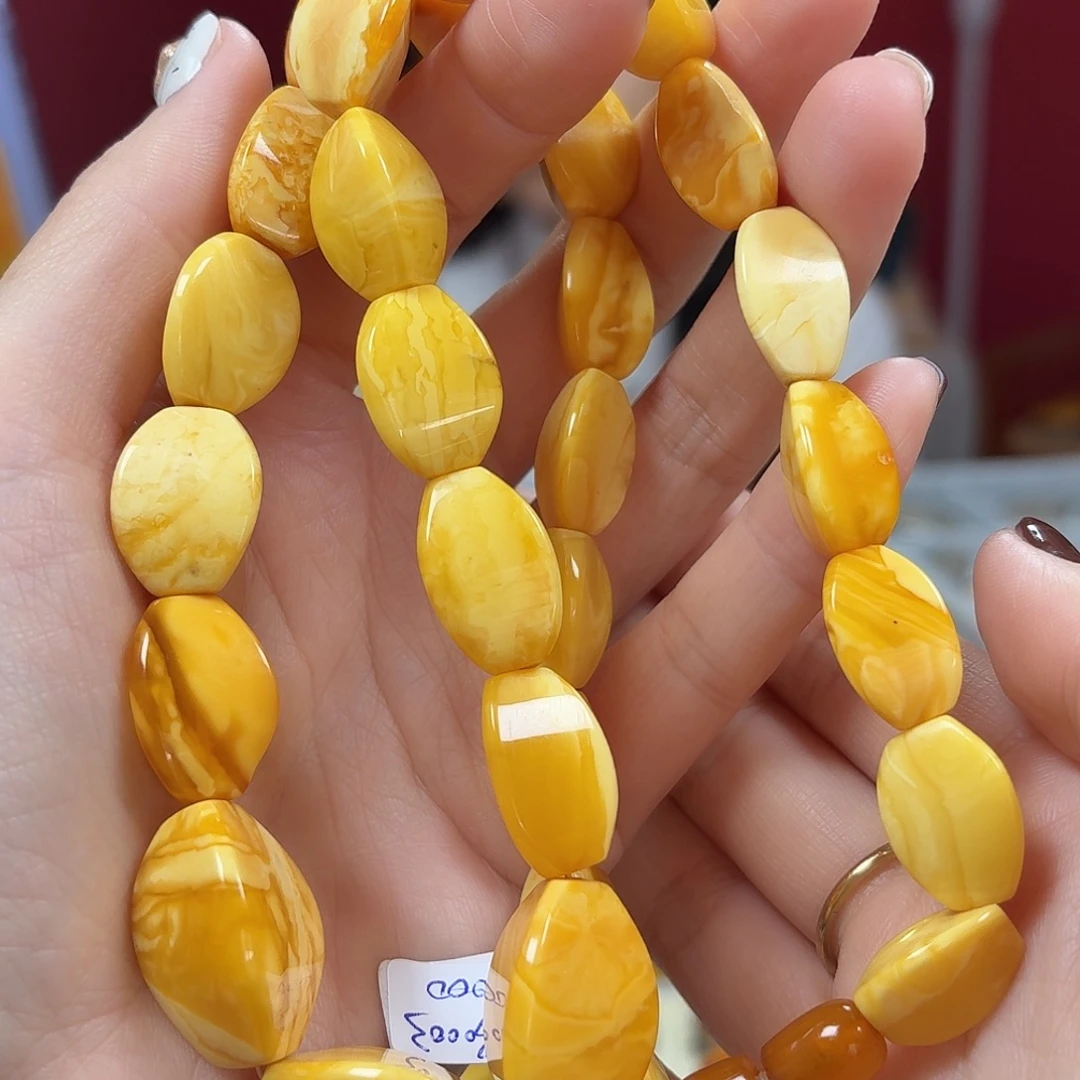 蜜蜡未镶嵌颈饰项链
