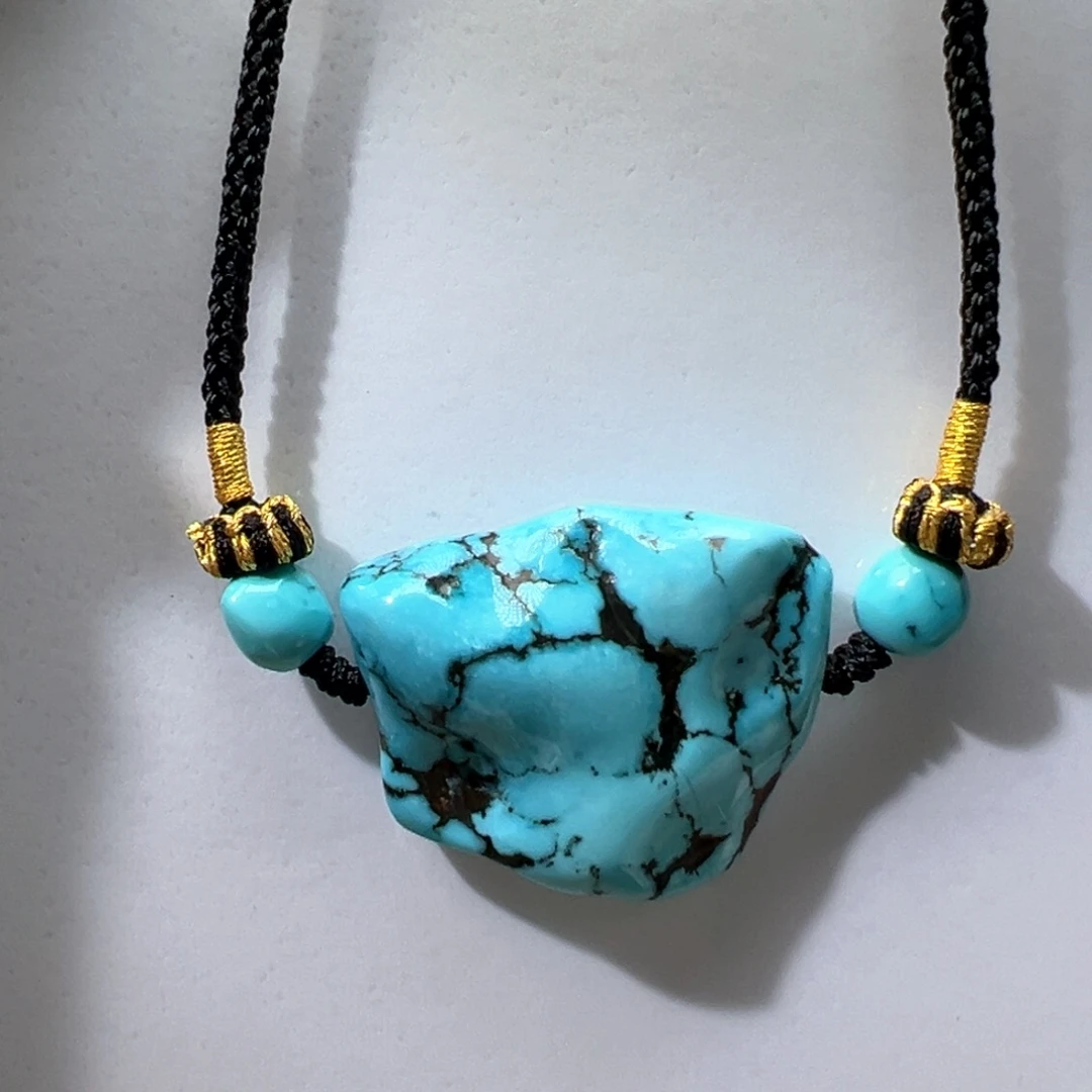 绿松石未镶嵌挂件