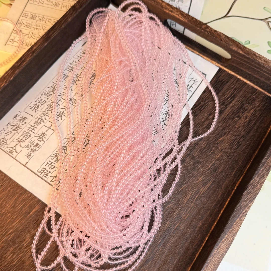 【貝勒爺】S451   甄选高货粉晶小米多圈手链（多样性发一）