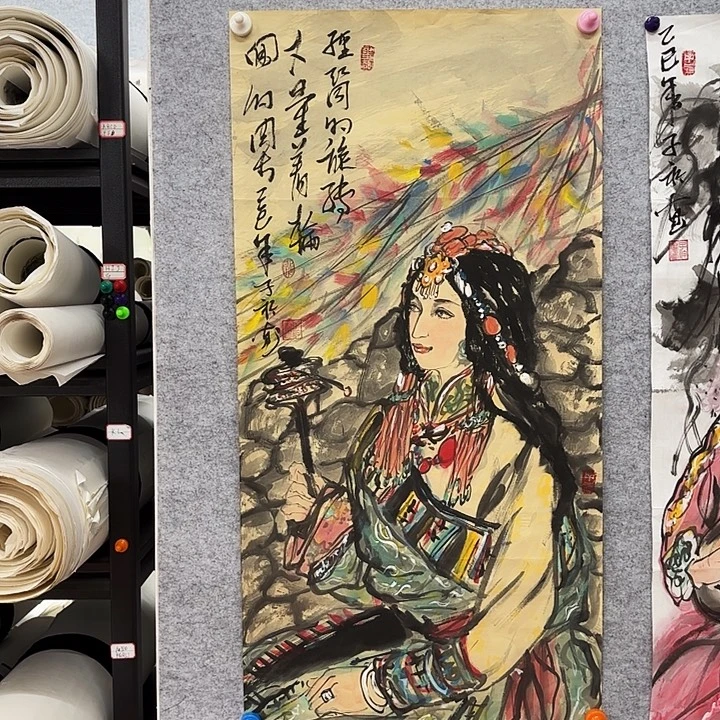 国画花鸟等图案和造型都