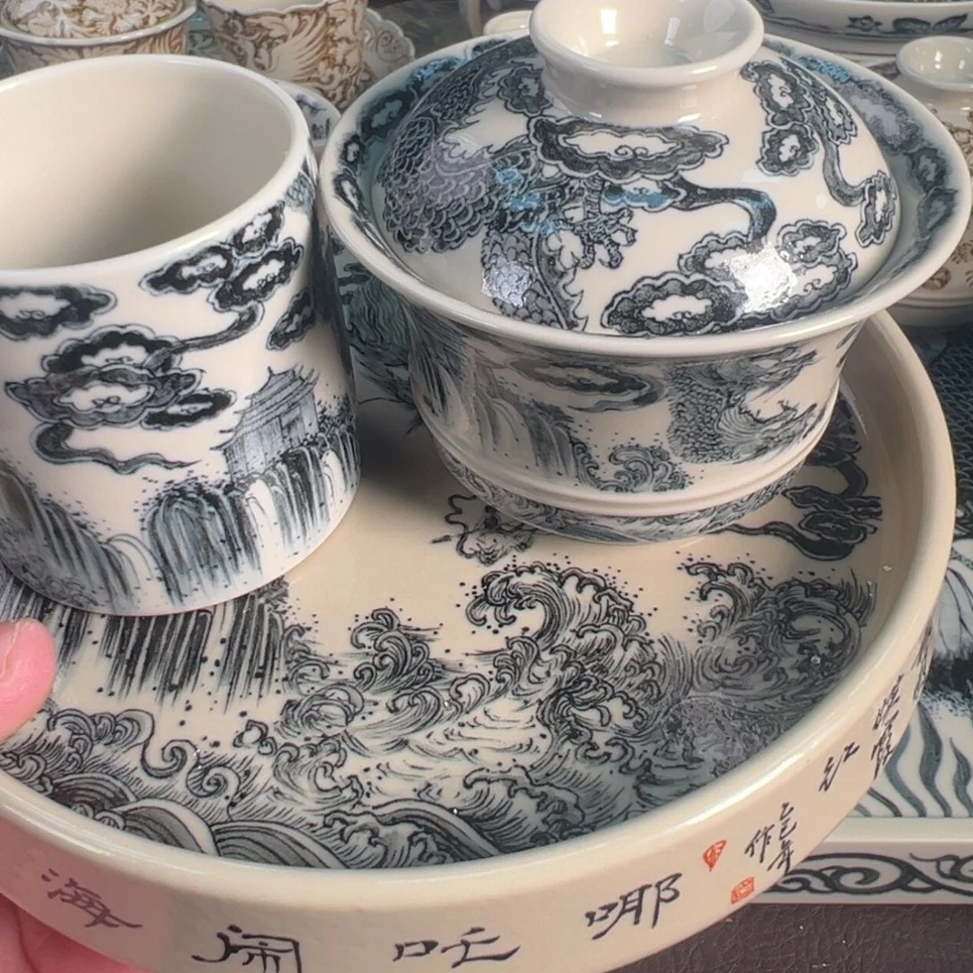 枫***景德镇手工手绘陶瓷