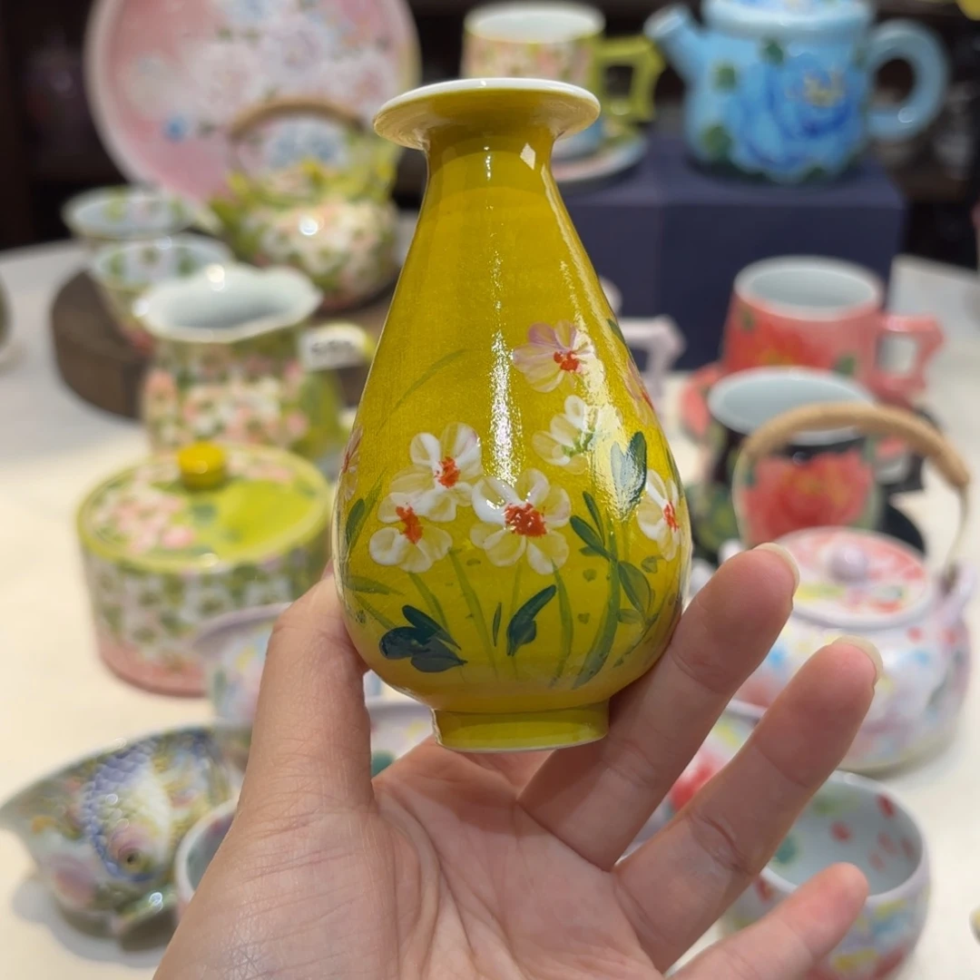 景德镇手绘高温釉下彩陶瓷茶具