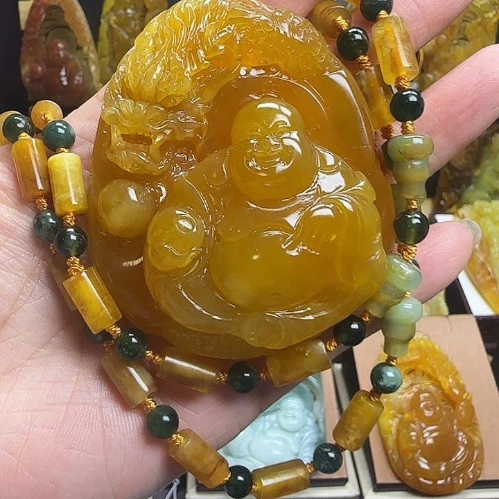 未镶嵌蛇纹石玉颈饰